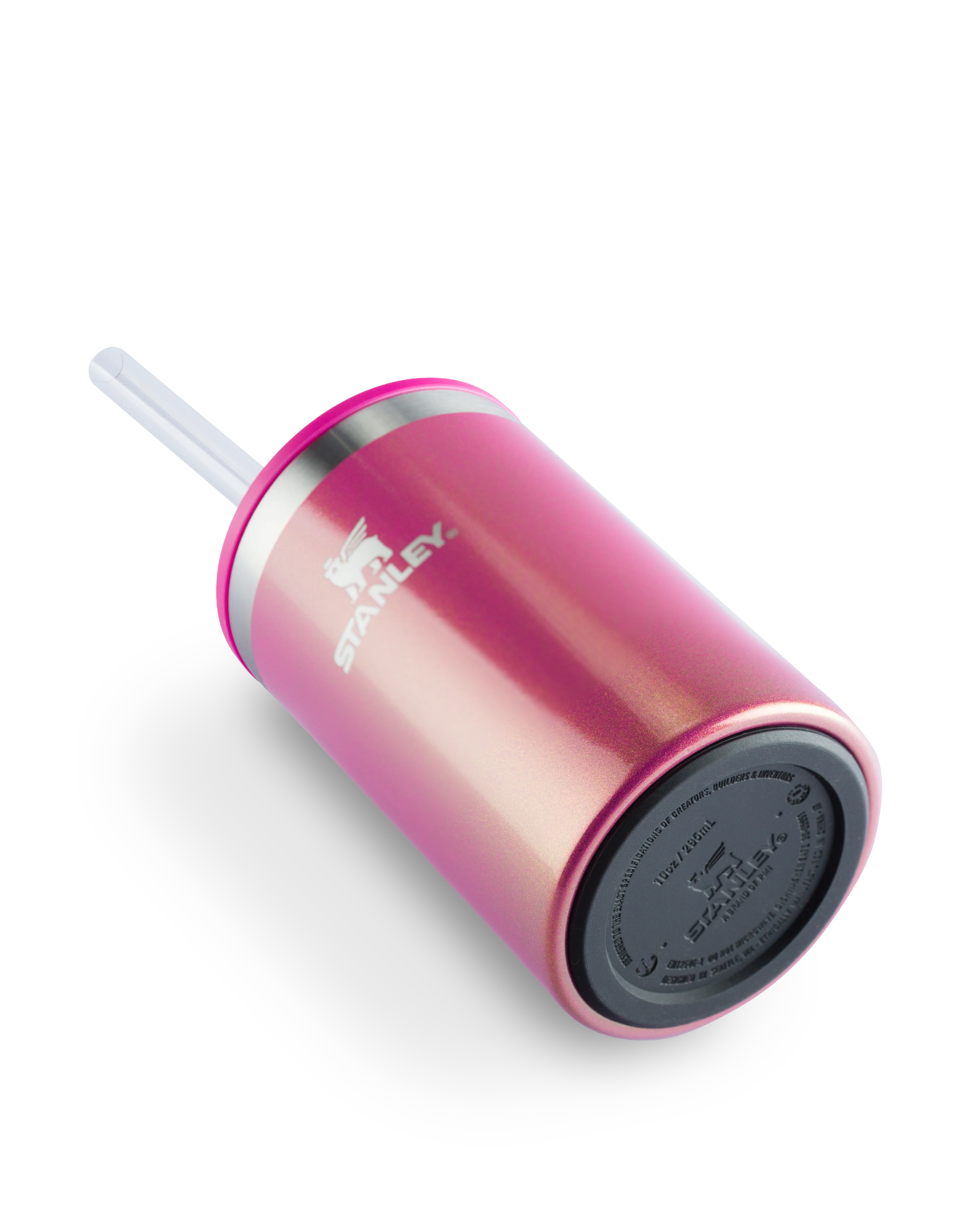 Can Cooler com canudo Stanley Dazzle Pink Shimmer | 296ML - Image 3