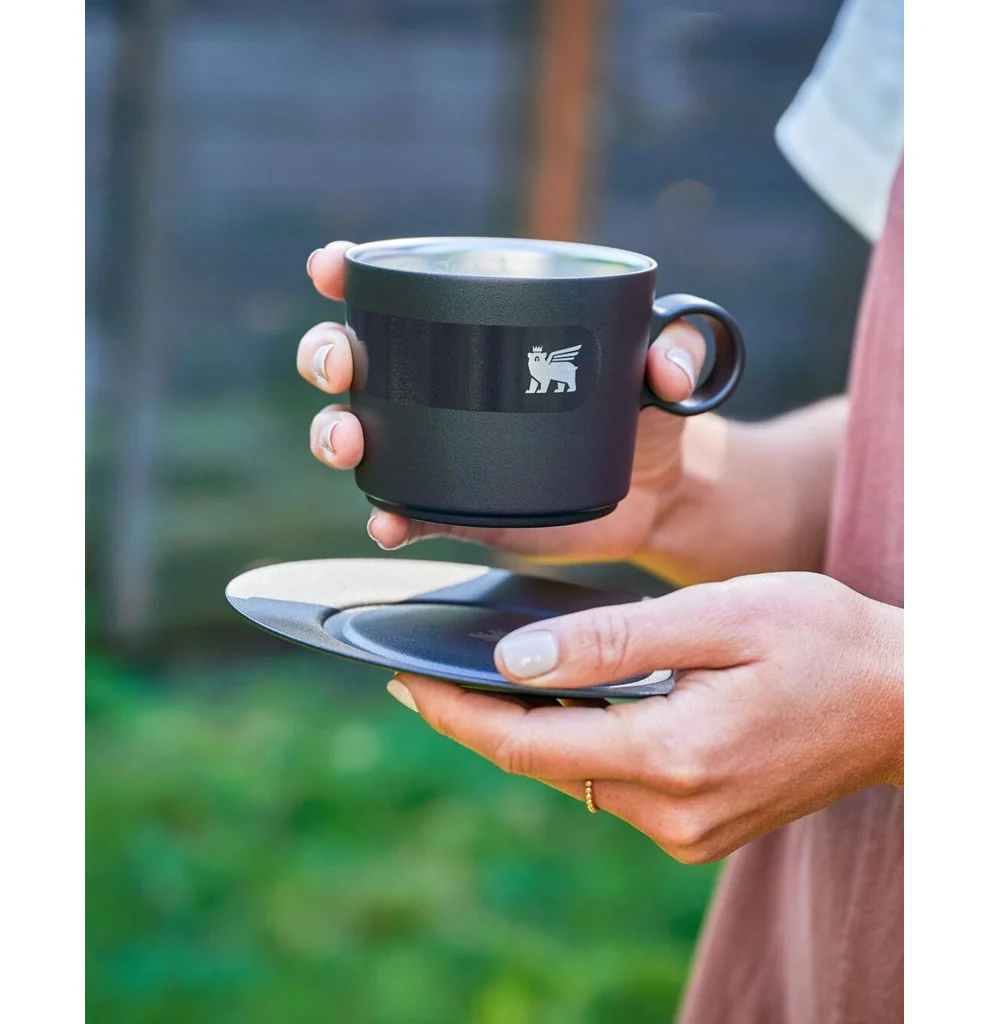 Caneca Daybreak Cappuccino com Pires Stanley Matte Black | 192ML - Image 10