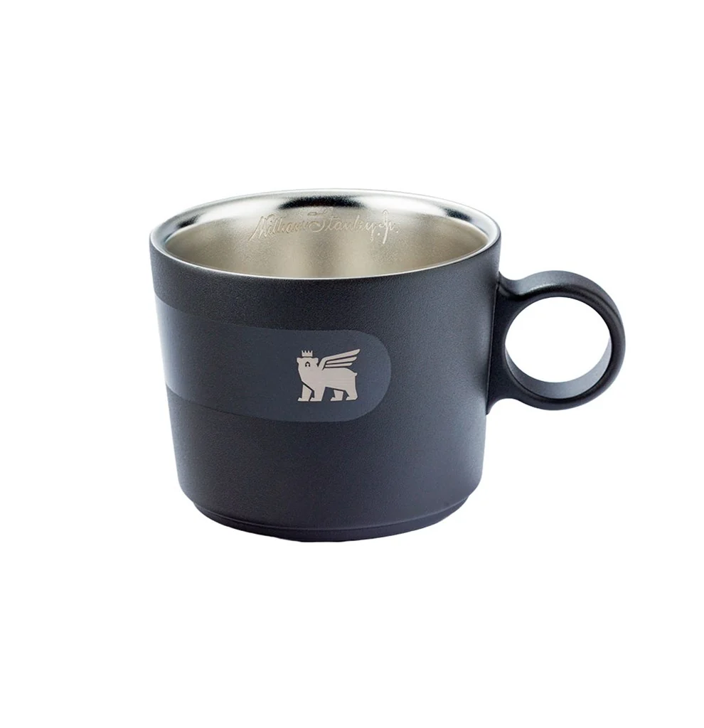 Caneca Daybreak Cappuccino com Pires Stanley Matte Black | 192ML - Image 3