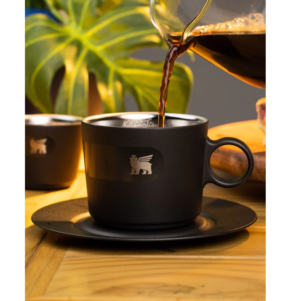 Caneca Daybreak Cappuccino com Pires Stanley Matte Black | 192ML - Image 7
