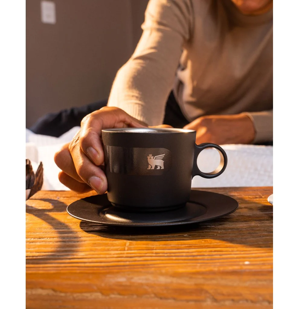 Caneca Daybreak Cappuccino com Pires Stanley Matte Black | 192ML - Image 9