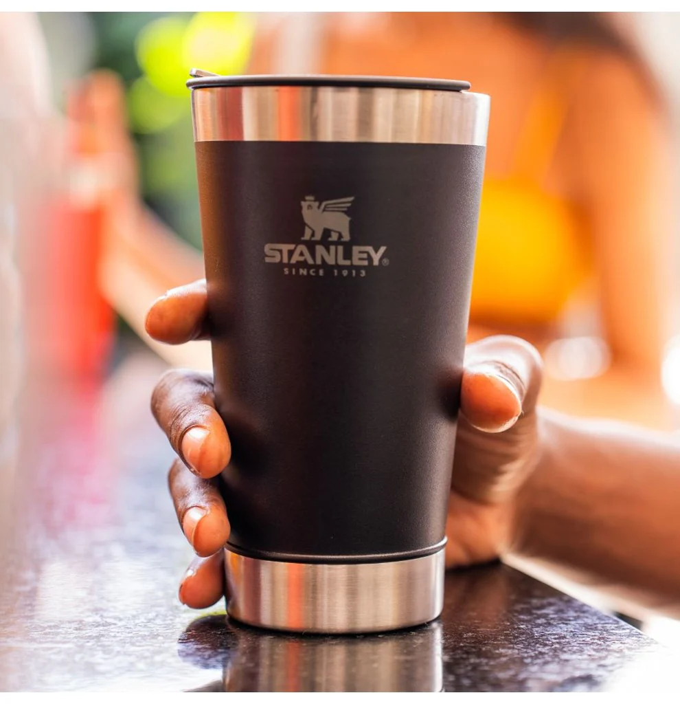 Copo Térmico de Cerveja (com tampa) Stanley Matte Black | 473ML - Image 4