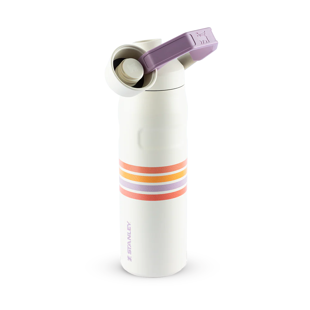 Garrafa Térmica Aerolight Fast Flow Varsity Cream Lilac Stripes | 710ml - Image 3