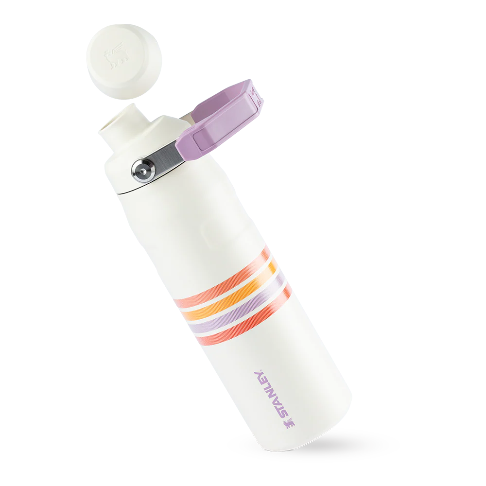 Garrafa Térmica Aerolight Fast Flow Varsity Cream Lilac Stripes | 710ml - Image 4