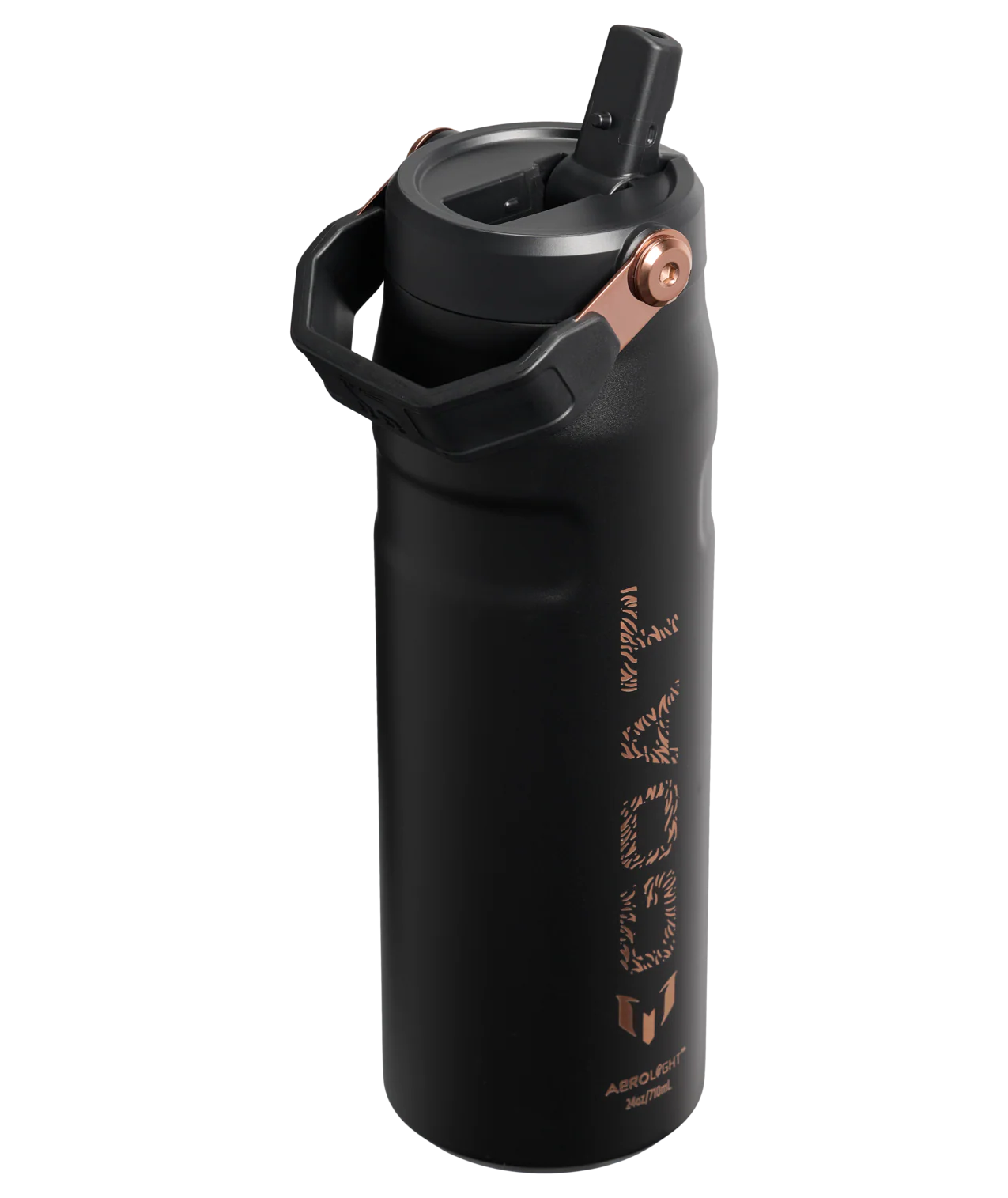 Garrafa Térmica Aerolight Flip Straw Messi Black Stanley | 710ml - Image 3