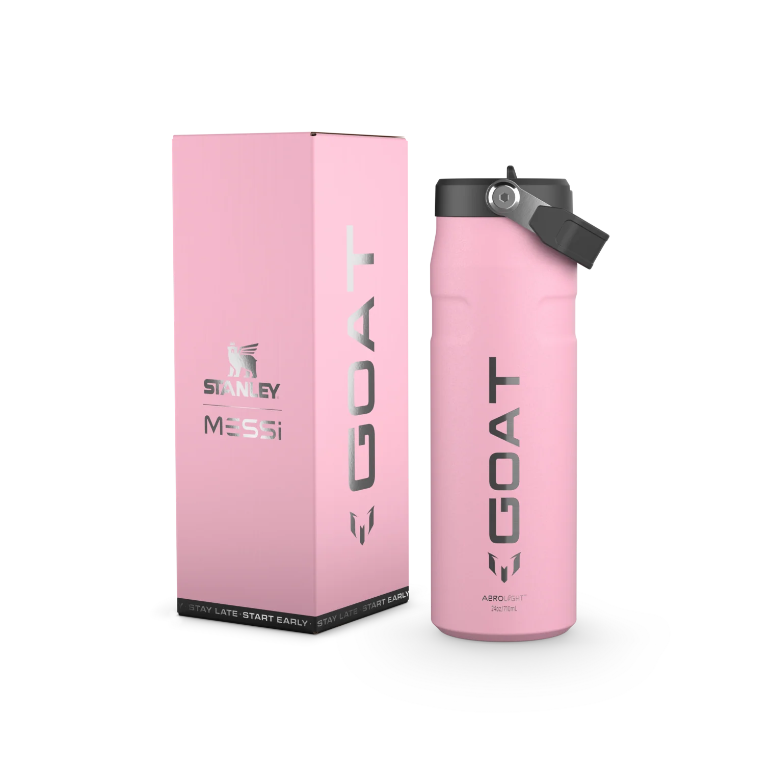 Garrafa Térmica Aerolight Flip Straw Pink Messi Stanley | 710ml - Image 5