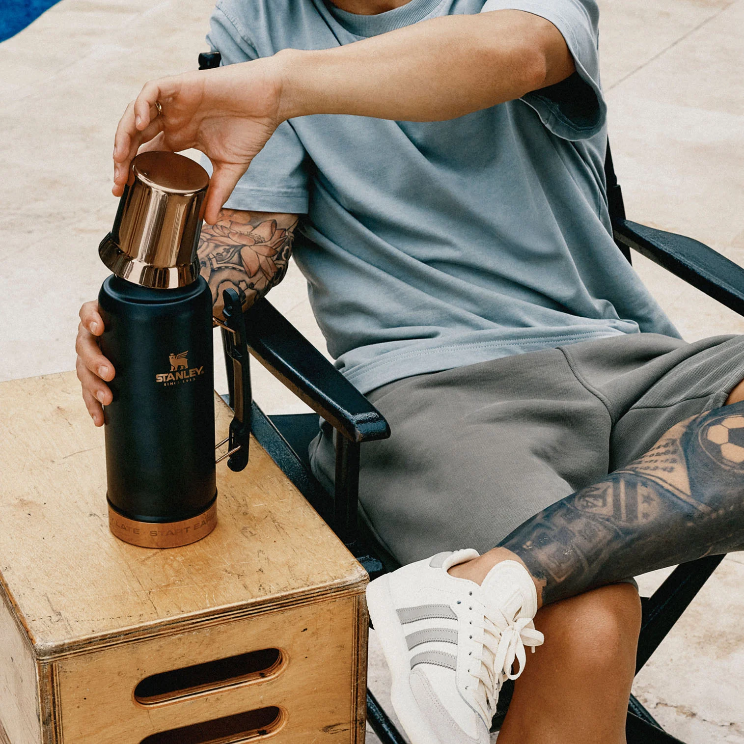 Garrafa Térmica Mate System Messi Black Stanley | 1.2L - Image 6