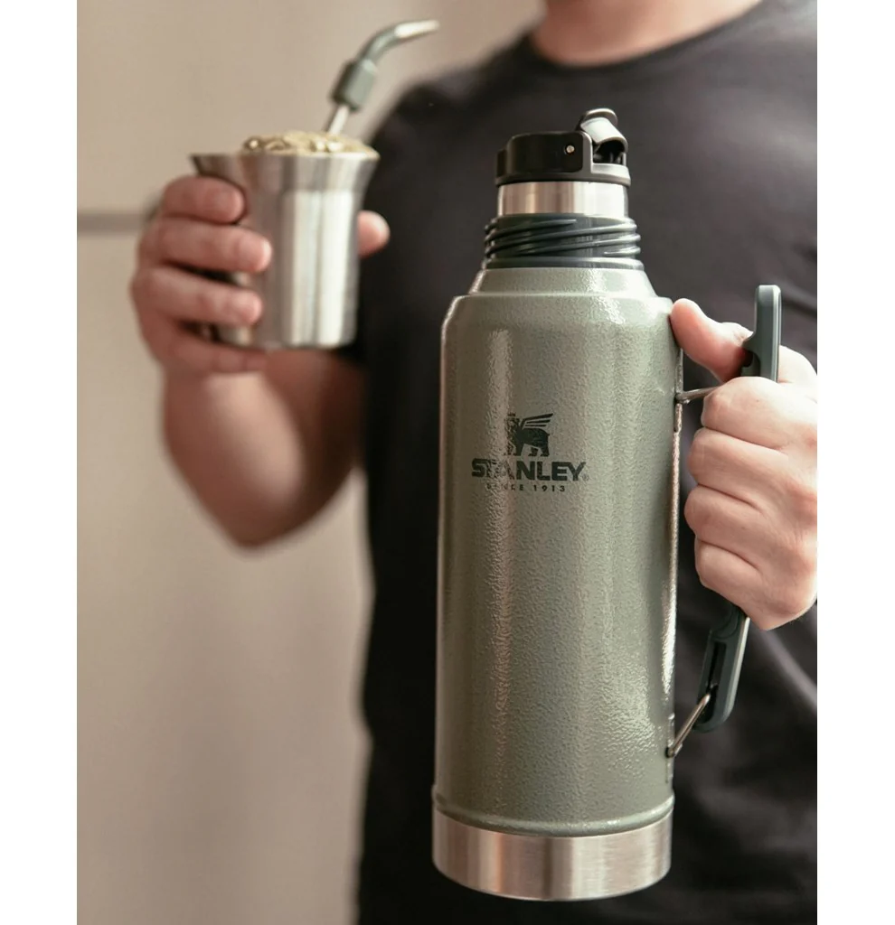 Garrafa Térmica Mate System Hammertone Green | 1.2L - Image 6