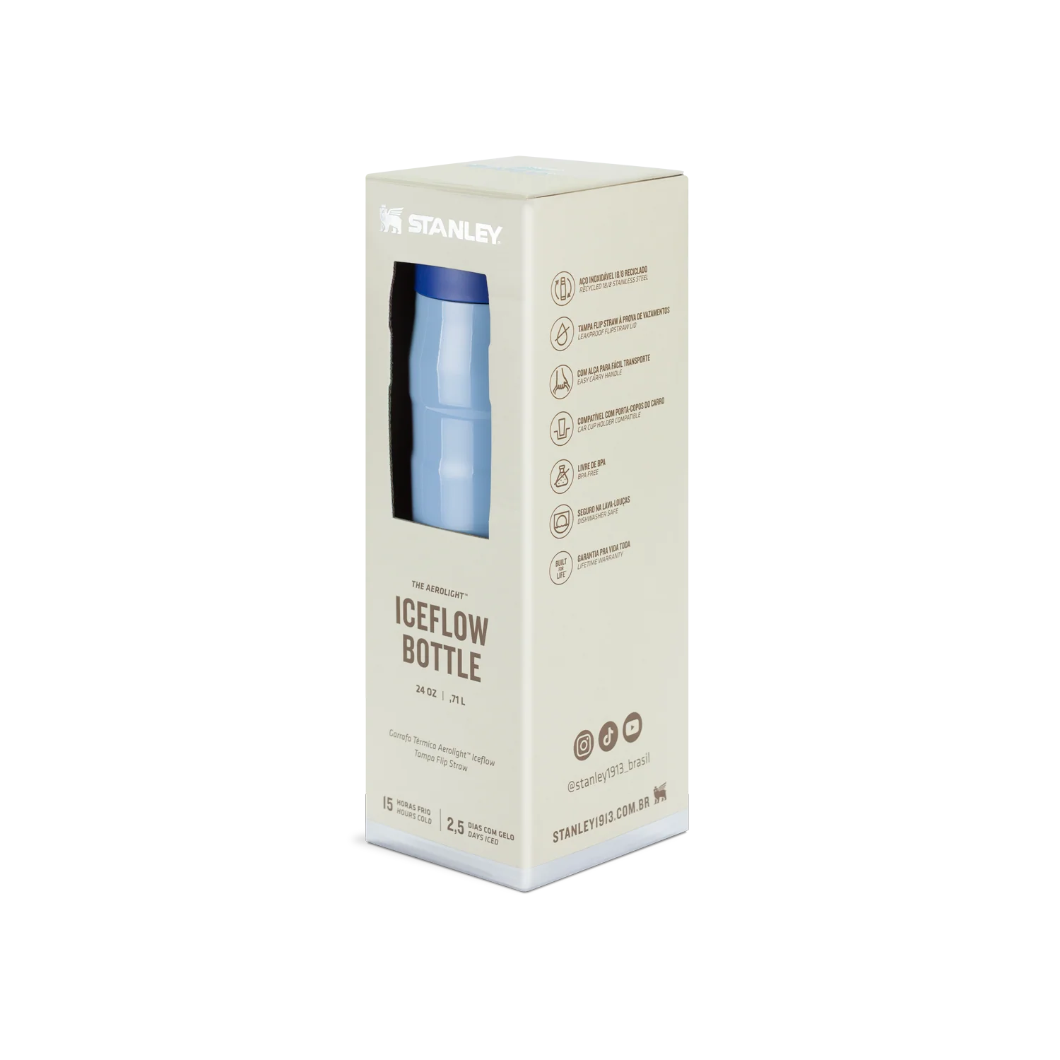Garrafa Térmica Aerolight Flip Straw Cornflower Gloss | 710ml - Image 6