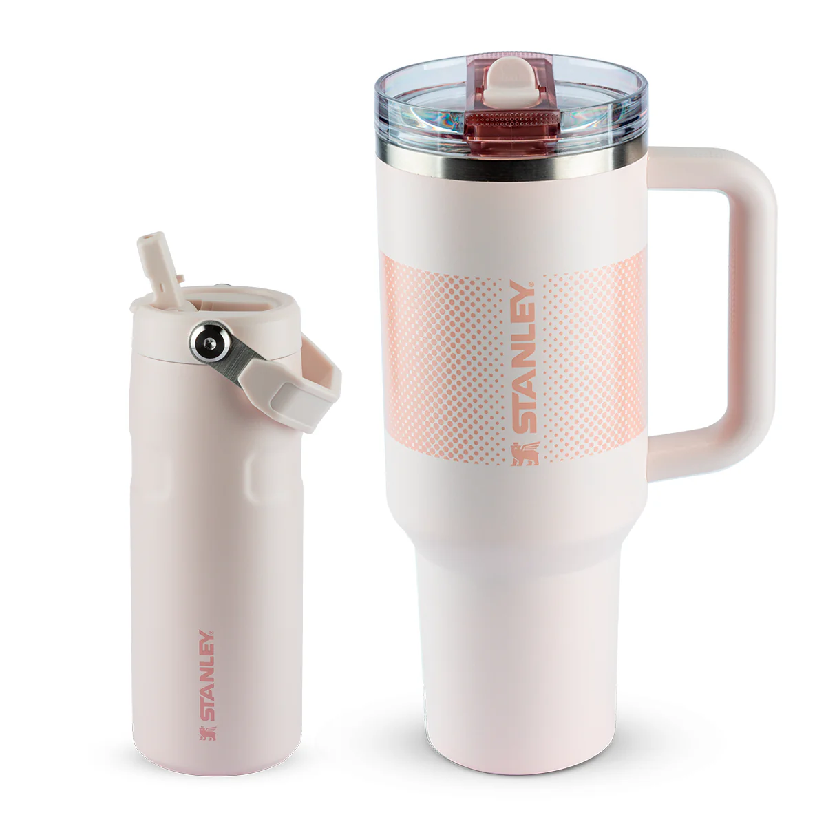 Kit Hidratação Rose Quartz: Quencher Protour 1.18l + Aerolight Flip Straw 473ml