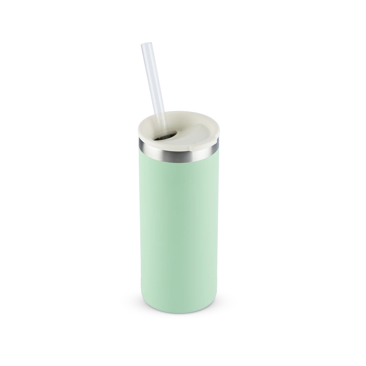Can Cooler Slim com canudo Pistachio | 296ML - Image 4