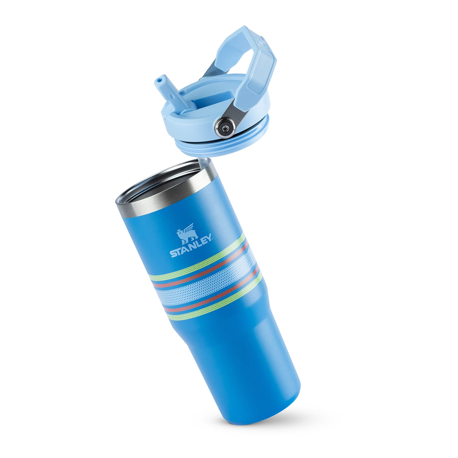 Tumbler Térmico Flip Straw Varsity Azure Stripes | 887ml - Image 3